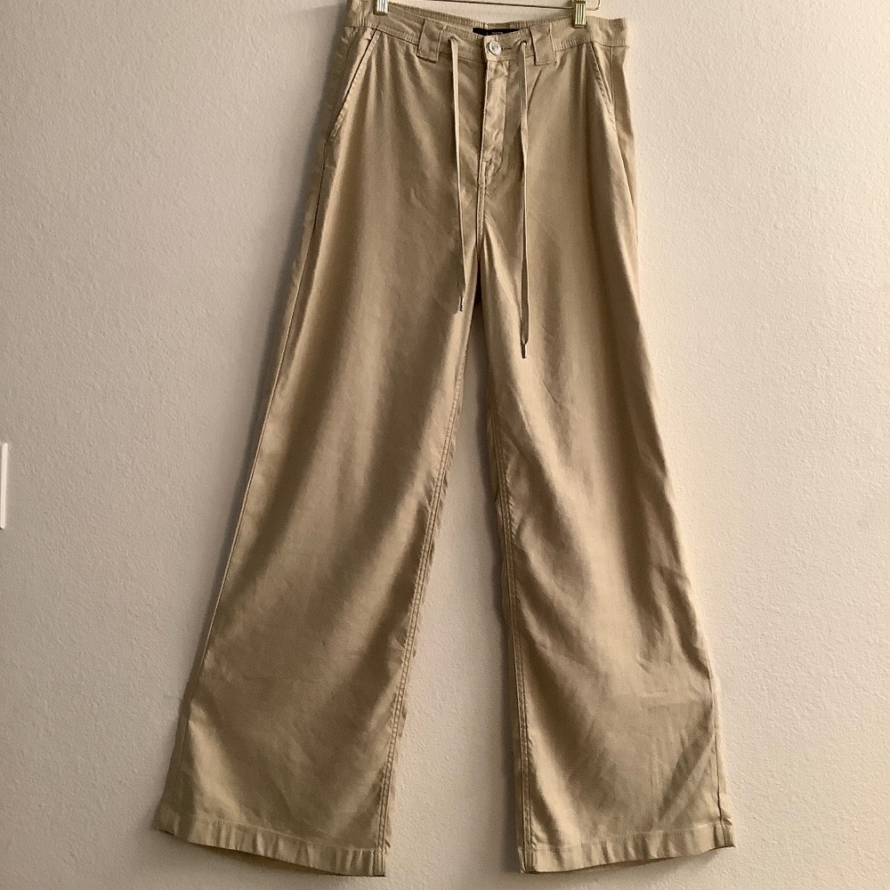 New Hudson Tan Wide leg Pants Size 27